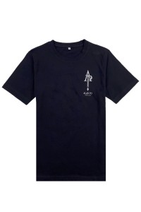 訂製黑色短袖T恤  時尚設計音樂會 印花LOGO T恤中心   歌迷會 fans club 粉絲團  T1100